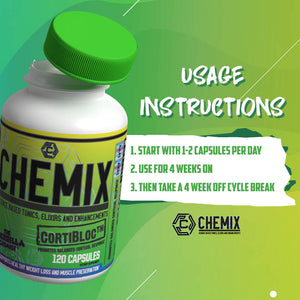 CHEMIX CORTIBLOC-(SCIENCE BASED CORTISOL BLOCKER FORMULATED BY THE GUERRILLA CHEMIST)